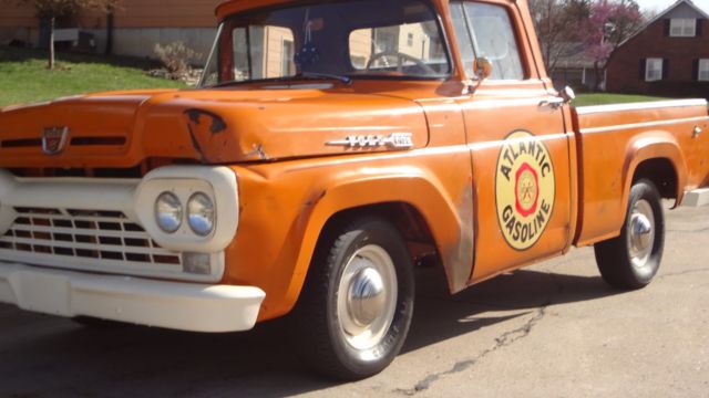 1960 Orange Ford F-100 Truck