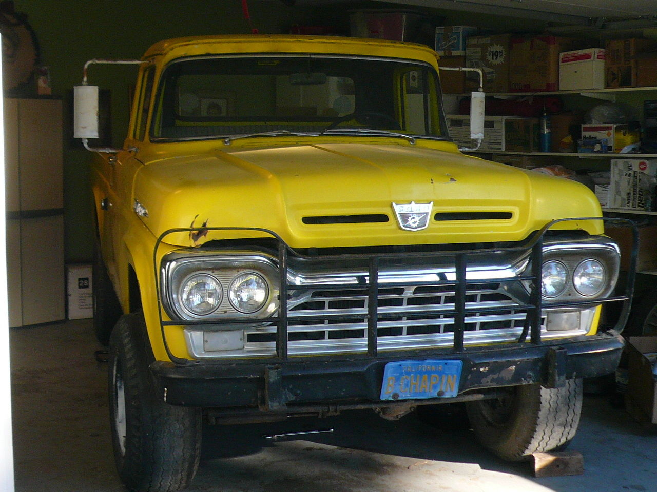 1957 Yellow Ford F-250 Standard Cab Pickup Truck