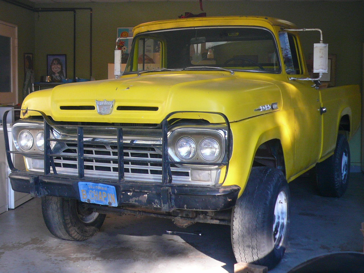 1957 Yellow Ford F-250 Standard Cab Pickup Truck