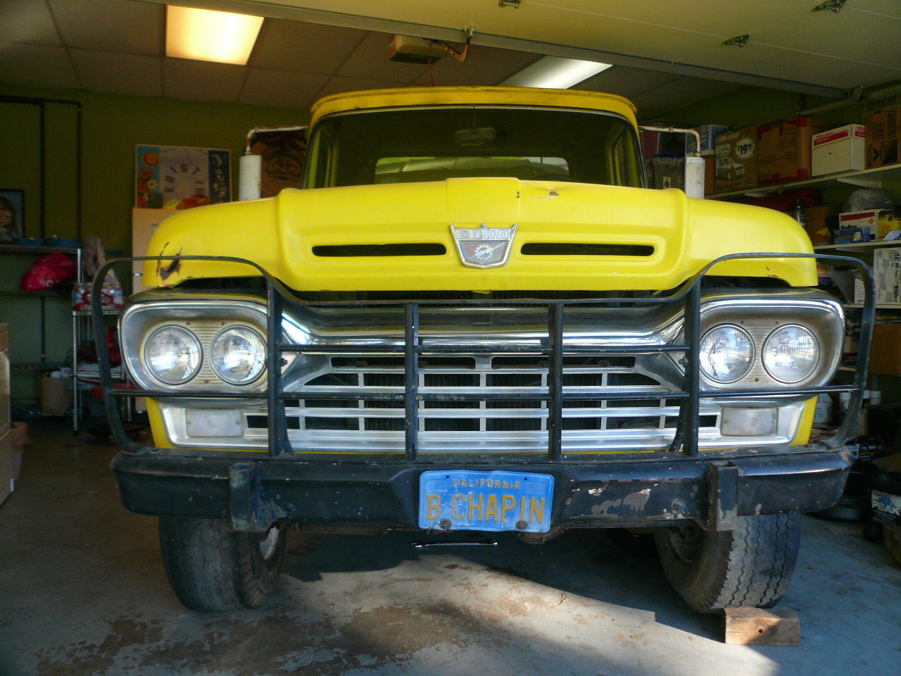 1957 Yellow Ford F-250 Standard Cab Pickup Truck