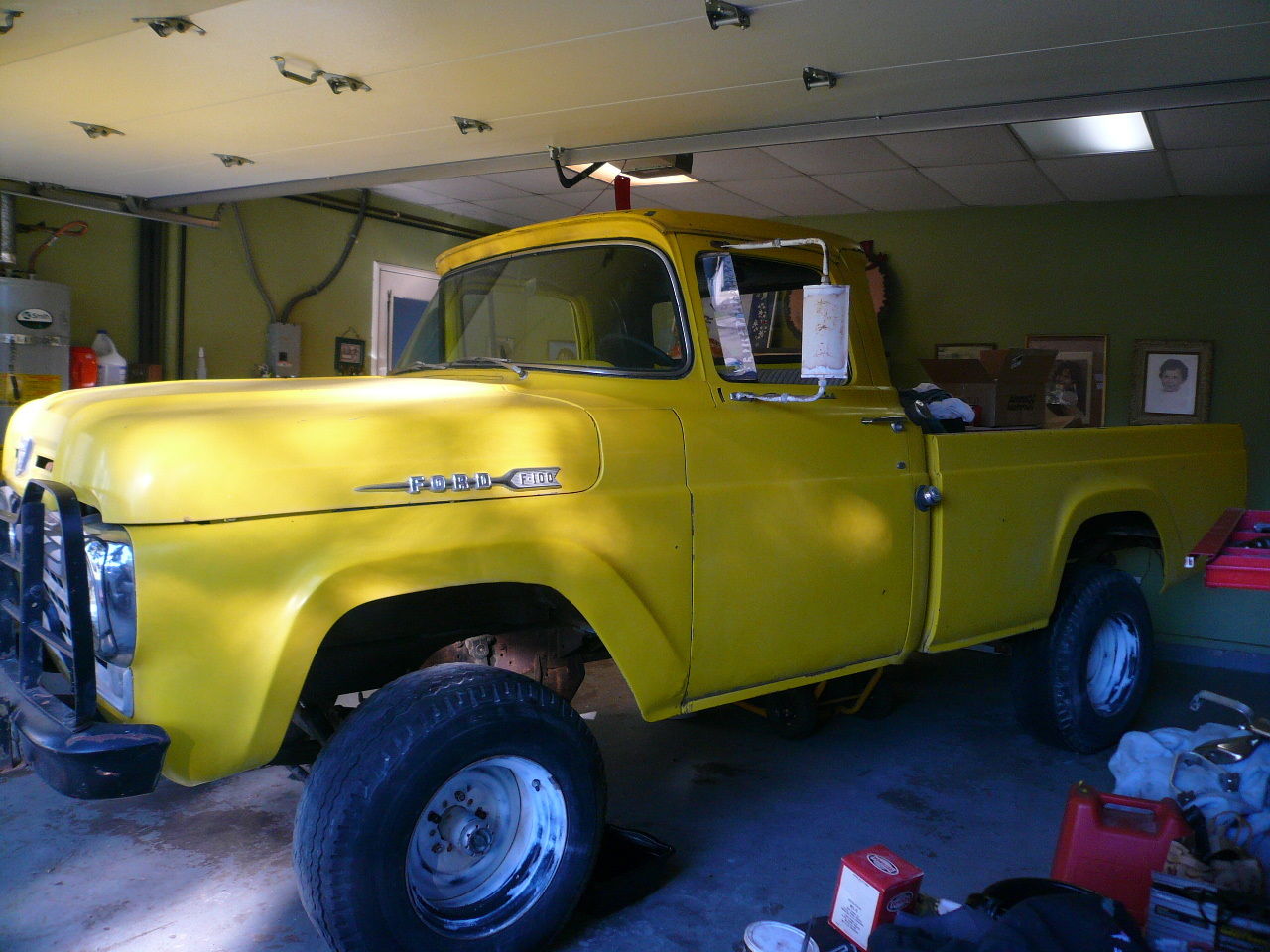 1957 Yellow Ford F-250 Standard Cab Pickup Truck