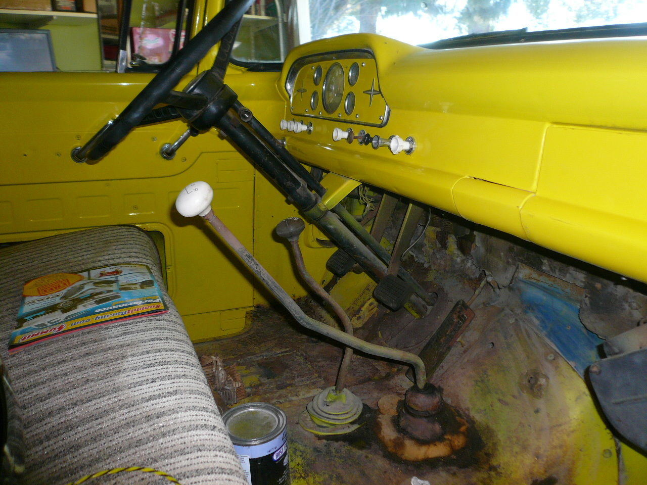 1957 Yellow Ford F-250 Standard Cab Pickup Truck