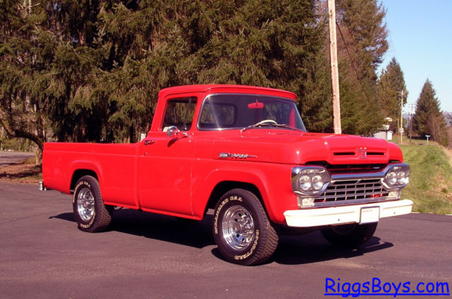 1960 Red Ford F-250 Standard Cab Pickup