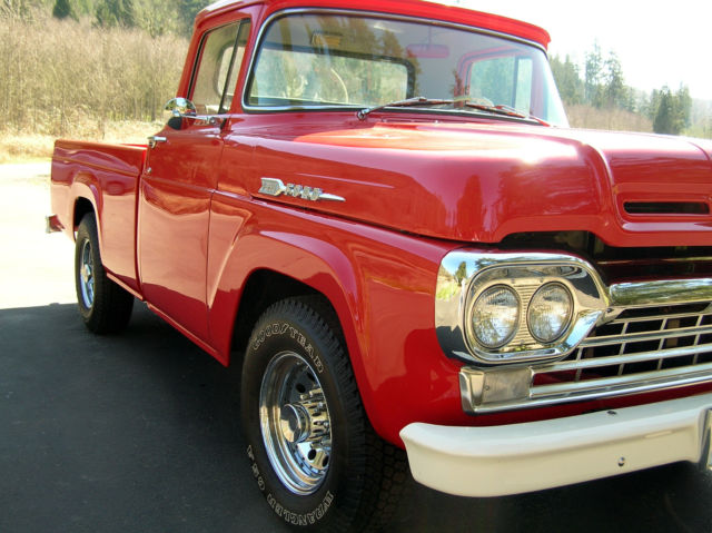 1960 Red Ford F-250 Standard Cab Pickup