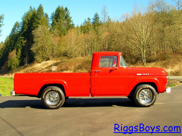 1960 Red Ford F-250 Standard Cab Pickup