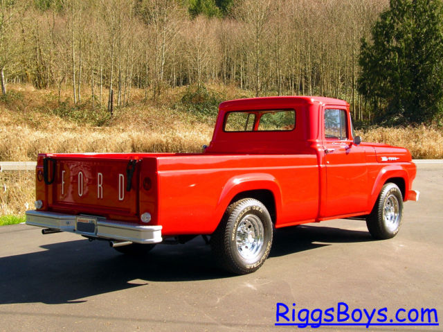 1960 Red Ford F-250 Standard Cab Pickup