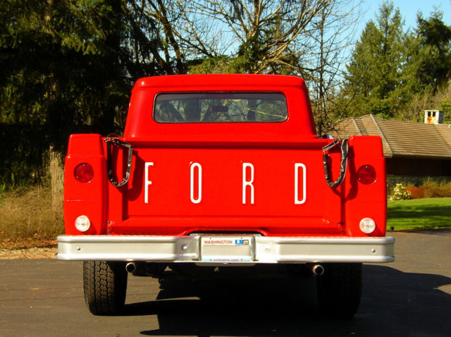 1960 Red Ford F-250 Standard Cab Pickup