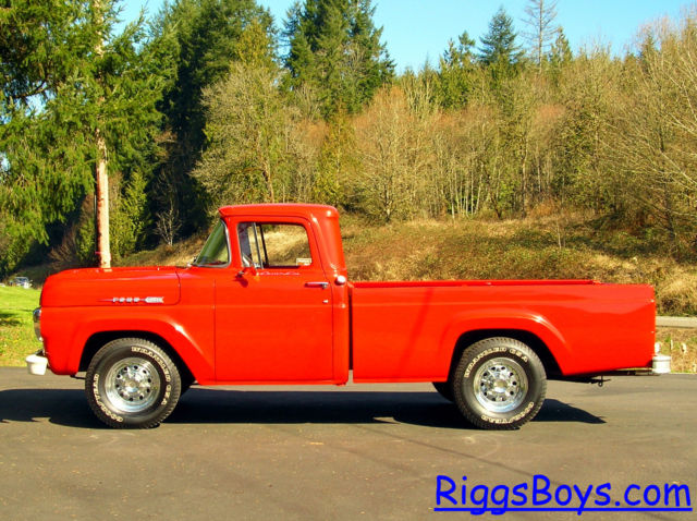 1960 Red Ford F-250 Standard Cab Pickup