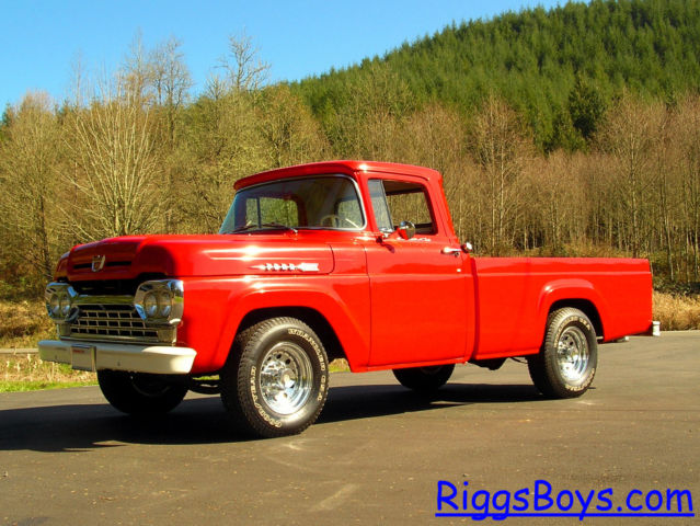 1960 Red Ford F-250 Standard Cab Pickup