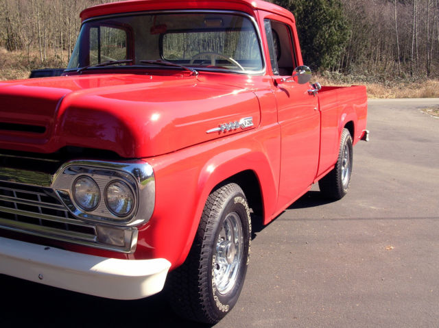 1960 Red Ford F-250 Standard Cab Pickup