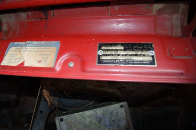 1960 Red Ford F-350 TRUCK