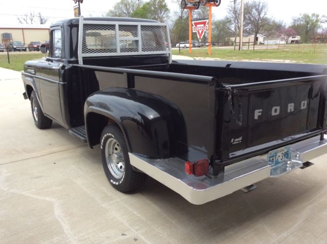 1960 Black Ford F-100 Standard Cab Pickup