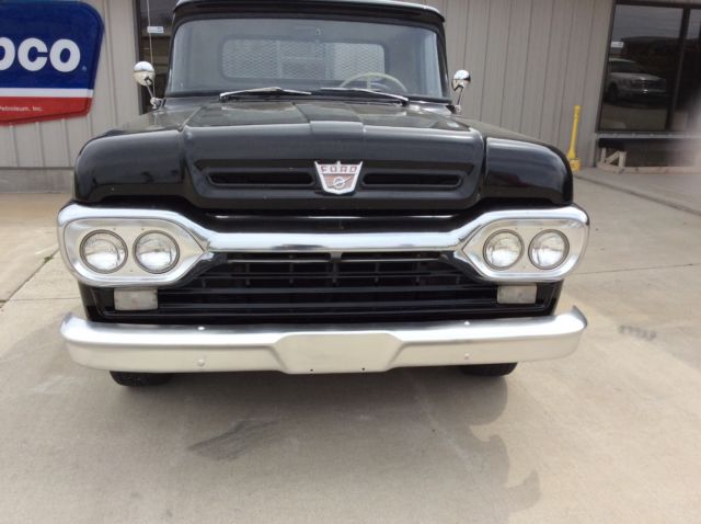 1960 Black Ford F-100 Standard Cab Pickup