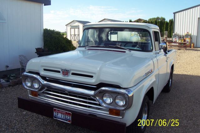 1960 White Ford F-100 Standard Cab Pickup