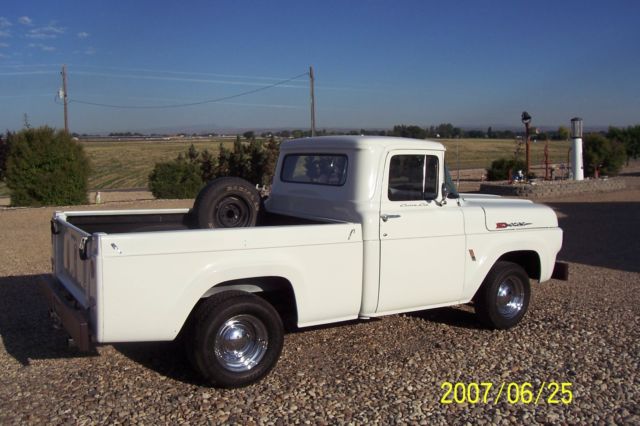 1960 White Ford F-100 Standard Cab Pickup