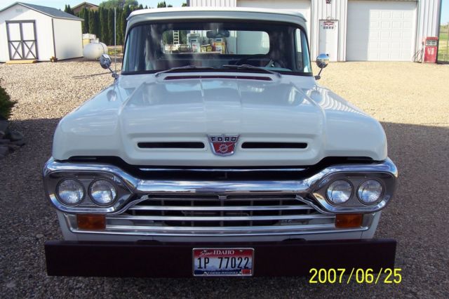 1960 White Ford F-100 Standard Cab Pickup