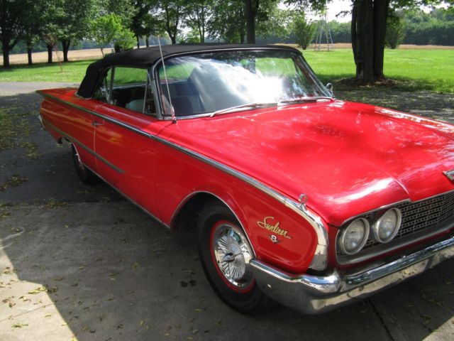 1960 RED Ford Galaxie Convertible