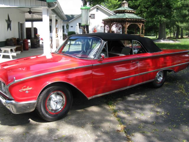 1960 RED Ford Galaxie Convertible