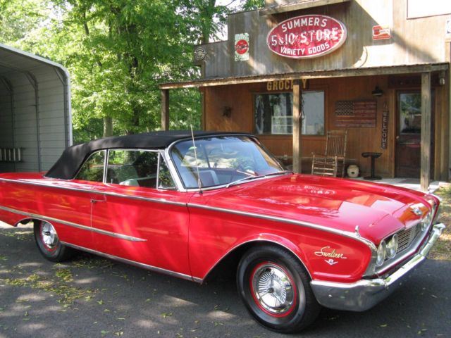 1960 RED Ford Galaxie Convertible