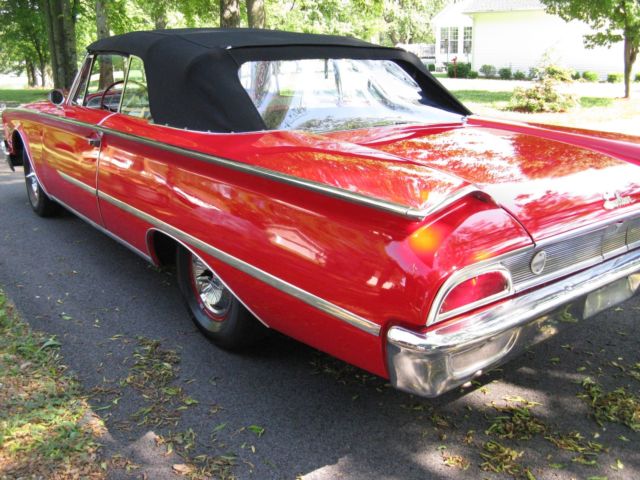 1960 RED Ford Galaxie Convertible