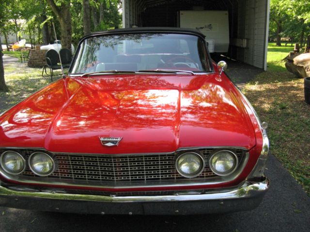 1960 RED Ford Galaxie Convertible