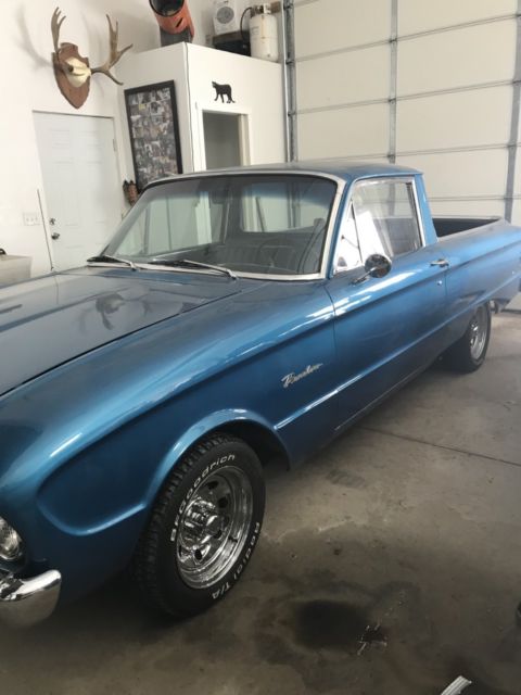 1960 Blue Ford Ranchero Standard Cab Pickup