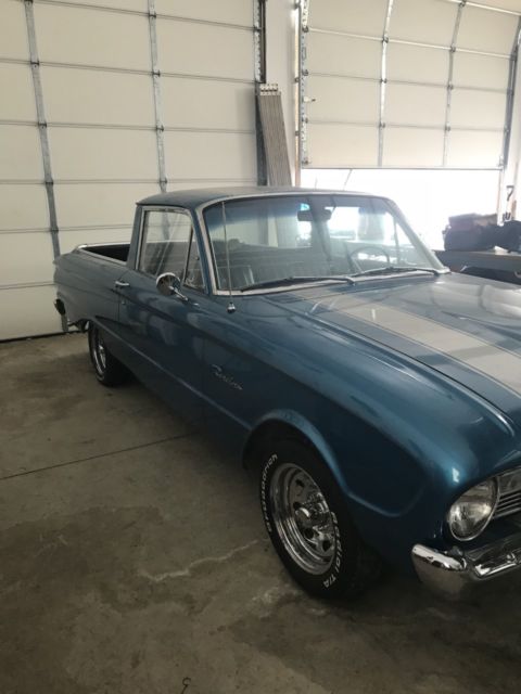 1960 Blue Ford Ranchero Standard Cab Pickup