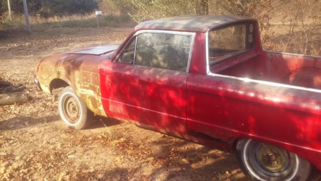 1960 Red Ford Ranchero Standard Cab Pickup