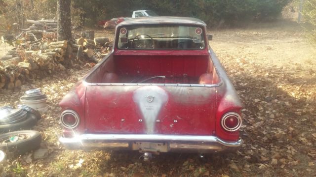 1960 Red Ford Ranchero Standard Cab Pickup