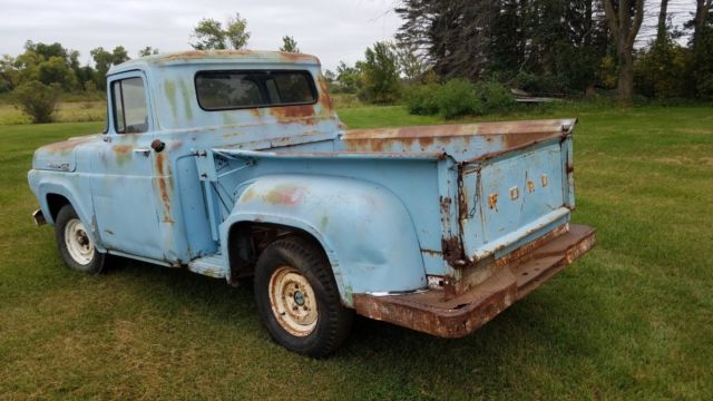 1960 Blue Ford F-100