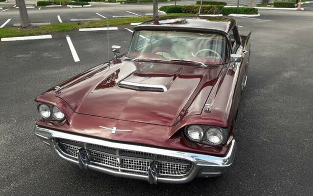1960 Burgundy Ford Thunderbird Coupe