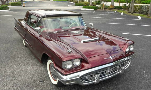 1960 Burgundy Ford Thunderbird Coupe