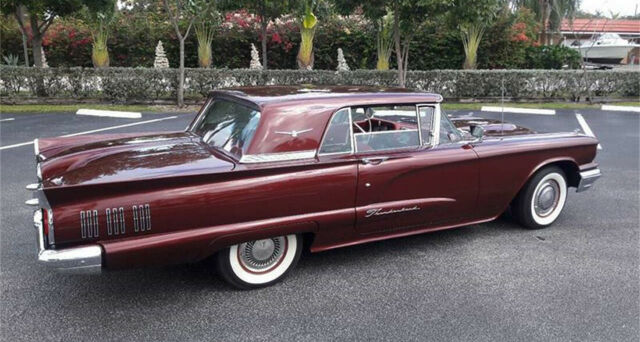 1960 Burgundy Ford Thunderbird Coupe