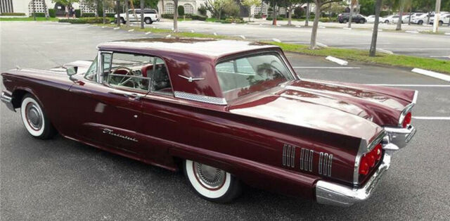 1960 Burgundy Ford Thunderbird Coupe
