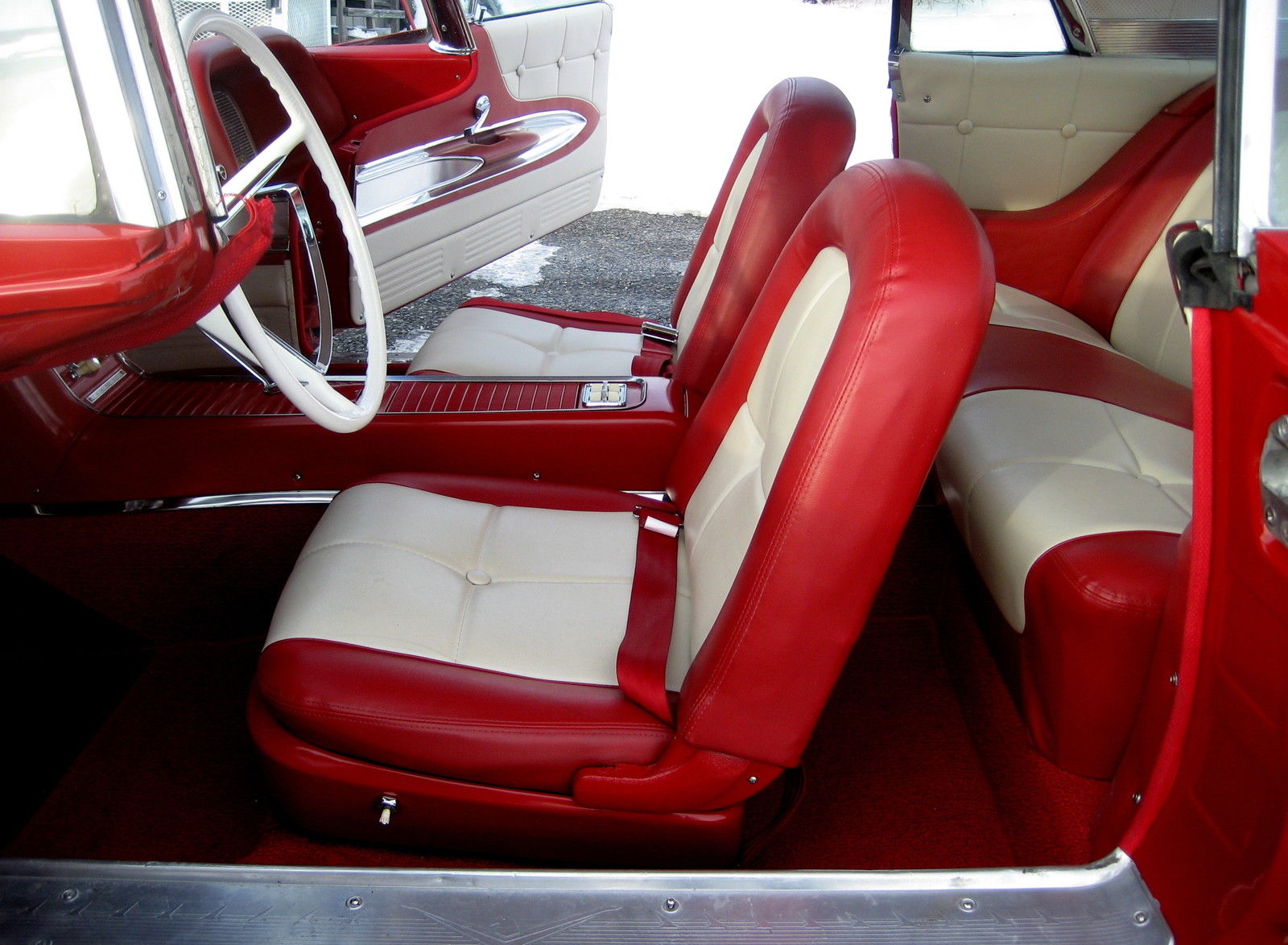 1960 Red/White Top Ford Thunderbird Coupe