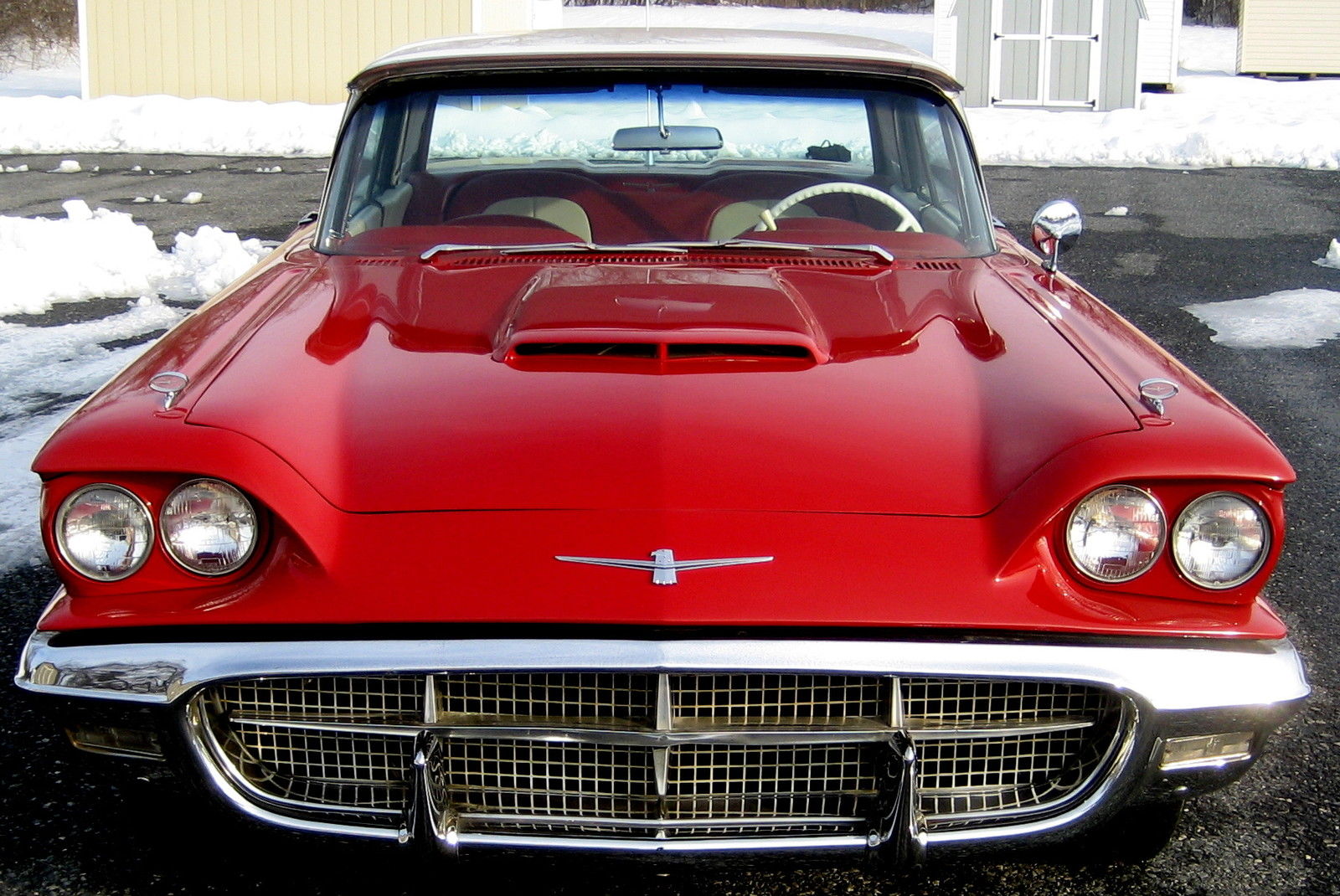 1960 Red/White Top Ford Thunderbird Coupe