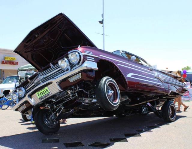 1960 Burgundy Chevrolet Impala Coupe