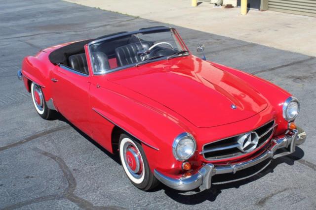 1960 Red Mercedes-Benz SL-Class Convertible
