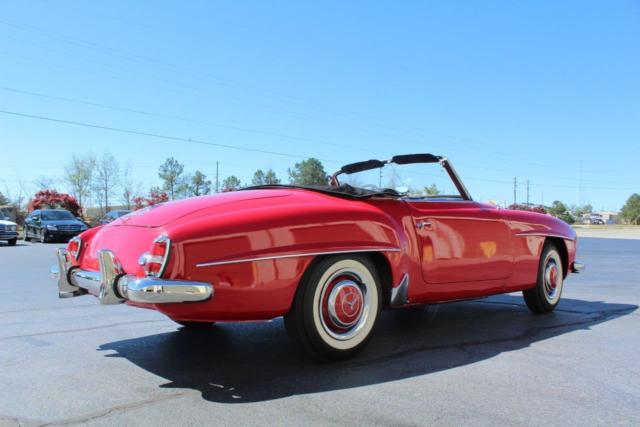 1960 Red Mercedes-Benz SL-Class Convertible