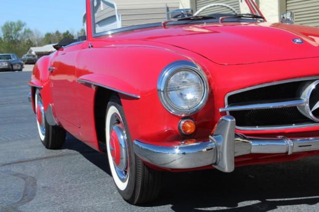 1960 Red Mercedes-Benz SL-Class Convertible