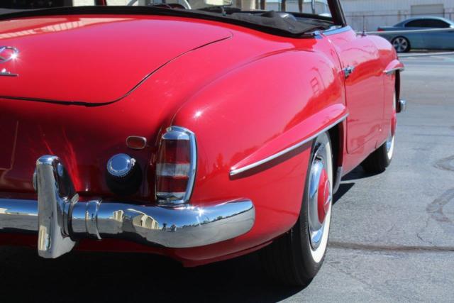 1960 Red Mercedes-Benz SL-Class Convertible