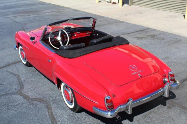 1960 Red Mercedes-Benz SL-Class Convertible