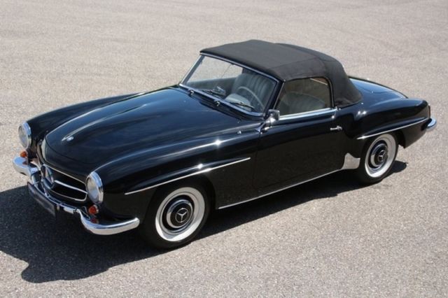1960 Black Mercedes-Benz 190-Series Convertible