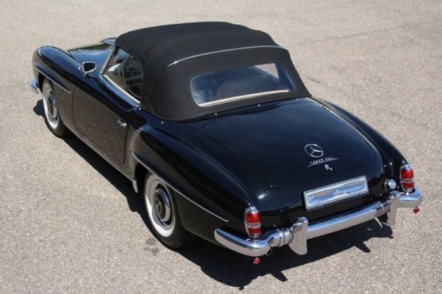 1960 Black Mercedes-Benz 190-Series Convertible