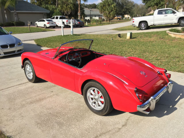 1960 Guard red MG 1600 Roadster
