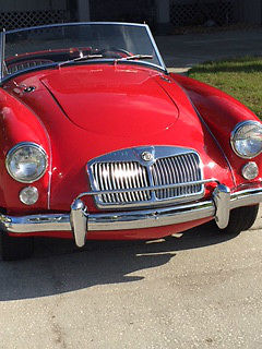 1960 Guard red MG 1600 Roadster