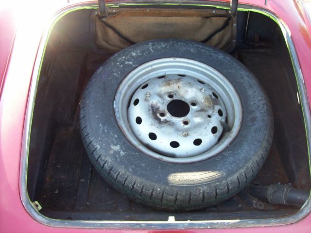 1960 Burgundy MG MGA Convertible