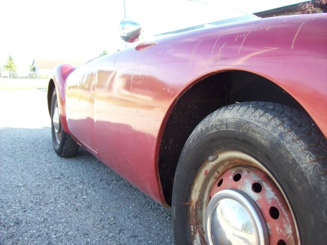 1960 Burgundy MG MGA Convertible