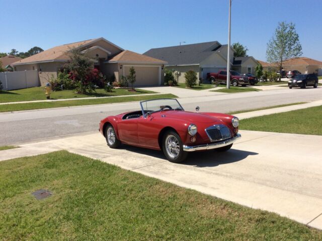 1960 Red MG MGA Convertible