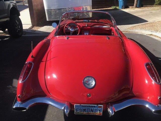 1960 Red Chevrolet Corvette Convertible